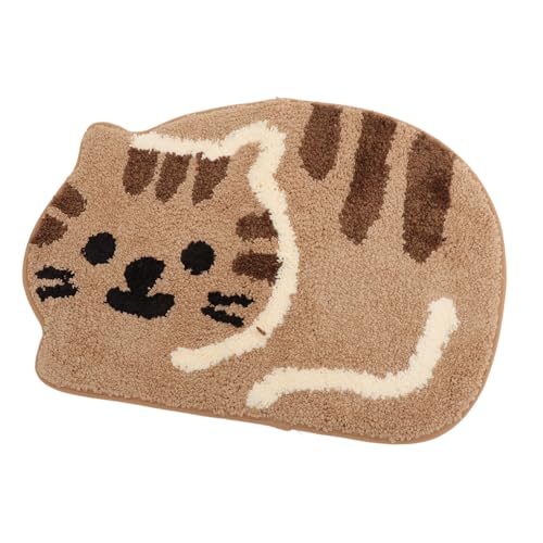 TOBBOMEY Cartoon Katzenform Teppich Rutschfestes Saugfähiges Bodenmatte Badezimmer Türvorleger Dekorativer Flauschiger Teppich für Wohn Schlafzimmer TOBBOMEY Cartoon Katzenform Teppich Rutschfestes Saugfähiges Bodenmatte Badezimmer Türvorleger Dekorativer Flauschiger Teppich für Wohn Schlafzimmer von TOBBOMEY