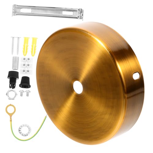 TOBBOMEY Deckenabdeckung aus Robustem Metall mit Elektroplattierung Runde Montageplatte für Pendelleuchten Installieren Stilvolle Deckenleuchten abdeckplatte für Vielseitige von TOBBOMEY
