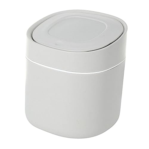 TOBBOMEY Desktop Abfalleimer mit Deckel Kleiner Trash Bin aus Robustem Vielseitiger Papierkorb für Büro Kinderzimmer Küche und Wohnzimmer Lichtgrau Platzsparend und Praktisch TOBBOMEY Desktop Abfalleimer mit Deckel Kleiner Trash Bin aus Robustem Vielseitiger Papierkorb für Büro Kinderzimmer Küche und Wohnzimmer Lichtgrau Platzsparend und Praktisch von TOBBOMEY