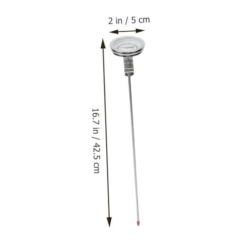 TOBBOMEY Digitales Küchen thermometer aus Edelstahl mit Langem Messfühler Präzise Temperaturanzeige für Bbq Frittieren und Kochen Energiesparend Vielseitig Einsetzbar für Fleisch Milch von TOBBOMEY