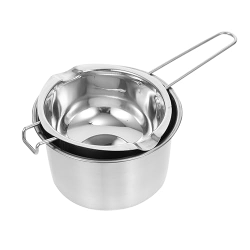 TOBBOMEY Doppelkochtopf aus Edelstahl Wasserbad Schmelzschale für Schokolade Wachs Butter Kerzen Candy Hitzebeständig für Backen Kochen Küche TOBBOMEY Doppelkochtopf aus Edelstahl Wasserbad Schmelzschale für Schokolade Wachs Butter Kerzen Candy Hitzebeständig für Backen Kochen Küche von TOBBOMEY