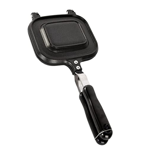 TOBBOMEY Doppelseitige Antihaft bratpfanne Sandwich Maker für Gas Elektroherd Energiesparend Gleichmäßige Wärmeverteilung Langlebig für Toast Pfannkuchen Steak und Mehr von TOBBOMEY