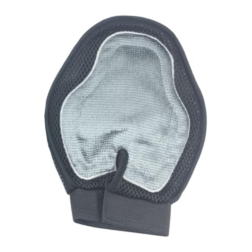 TOBBOMEY Doppelseitiger Haustier Massagehandschuh Grün Fellbürste und Haarentferner für Katzen Hunde Welpen Praktische Pflegebürste zur Fellreinigung und Entspannung von TOBBOMEY