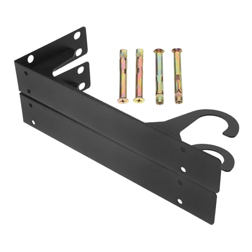 TOBBOMEY Dreieck-wandhalterung mit Integriertem Haken Schwere Wandregalstütze für Schlafzimmer Kleiderschrank und Küche Robuster Stangenhalter Platzsparende Wandablagehalterung von TOBBOMEY