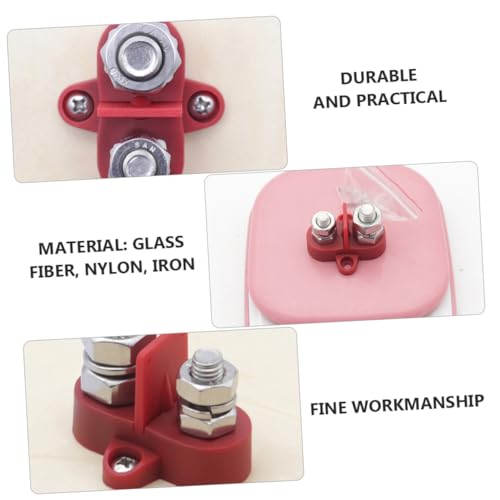 TOBBOMEY Dual Junction Block Schwerer Anschlussklemmen Verteilerblock für Lkw Wohnmobil Boot mit Isolierplatte Batterie Erdungspol Power Distribution Terminal Studs Rot TOBBOMEY Dual Junction Block Schwerer Anschlussklemmen Verteilerblock für Lkw Wohnmobil Boot mit Isolierplatte Batterie Erdungspol Power Distribution Terminal Studs Rot von TOBBOMEY