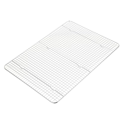 TOBBOMEY Edelstahl Backblech Auskühlgitter mit Rundkanten Backofen Backgitter für Brot und Kekse Hitzebeständiges Luftzirkulierendes Kuchen Abkühlgestell Spülmaschinenfest und Langlebig TOBBOMEY Edelstahl Backblech Auskühlgitter mit Rundkanten Backofen Backgitter für Brot und Kekse Hitzebeständiges Luftzirkulierendes Kuchen Abkühlgestell Spülmaschinenfest und Langlebig von TOBBOMEY