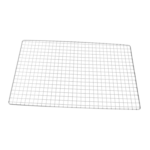 TOBBOMEY Edelstahl Bbq Grillrost Quadratisch Robust Grillgitter für Vielseitiges Grillen Backen Langlebiges Verformungsfestes Drahtgeflecht für Küche und von TOBBOMEY