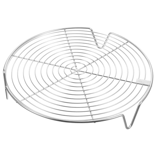 TOBBOMEY Edelstahl Dampfgarer Rosteinsatz Fuß Steamer Rack mit Mehrloch Design Hohe Füße für Luftzirkulation Geeignet für Dampfgarer und Schnellkochtöpfe für Gedämpfte Speisen von TOBBOMEY