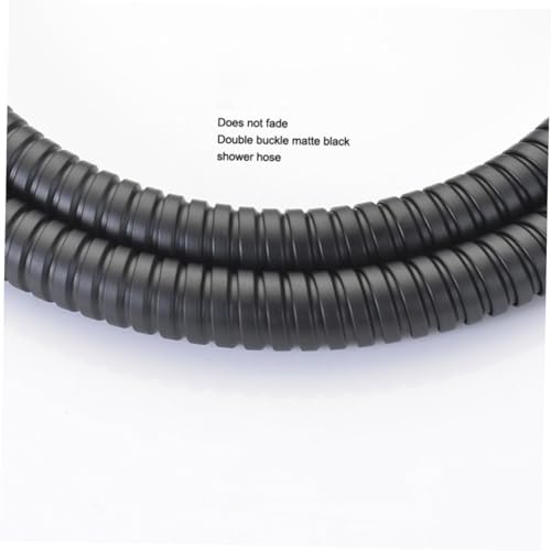 TOBBOMEY Edelstahl Duschschlauch Schwarz Doppelverschluss Brauseschlauch Druckfest Korrosionsbeständig Handbrause Verbindungsschlauch Badzubehör TOBBOMEY Edelstahl Duschschlauch Schwarz Doppelverschluss Brauseschlauch Druckfest Korrosionsbeständig Handbrause Verbindungsschlauch Badzubehör von TOBBOMEY