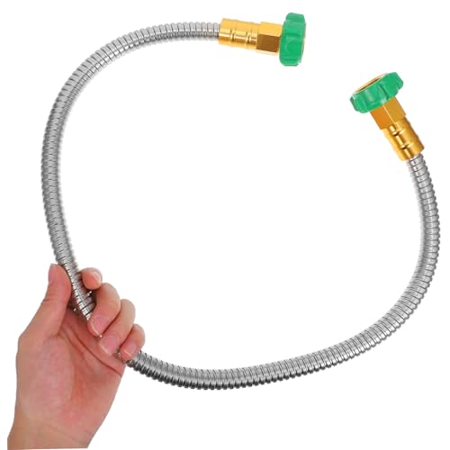 TOBBOMEY Edelstahl Gartenschlauch Verlängerung Verbindungsrohr Wasserschlauch Anschlussstück für Garten und Waschmaschine Robust Sicher Vielseitig Leichte Installation TOBBOMEY Edelstahl Gartenschlauch Verlängerung Verbindungsrohr Wasserschlauch Anschlussstück für Garten und Waschmaschine Robust Sicher Vielseitig Leichte Installation von TOBBOMEY