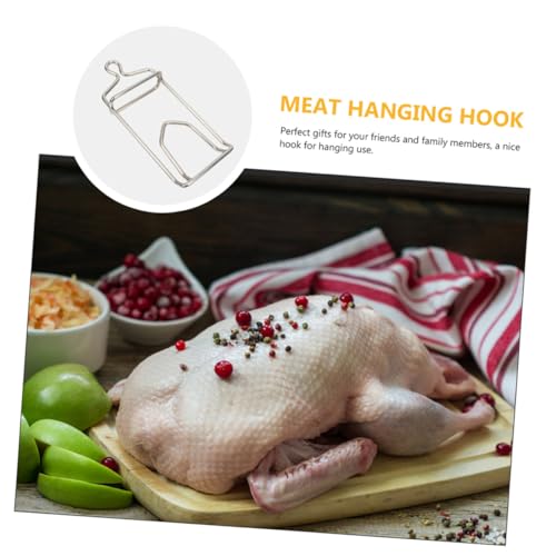 TOBBOMEY Edelstahl Geflügel Fleischhaken Rostfreier Hähnchenhalter zum Aufhängen von Fleisch Multifunktionaler Metzgerhaken für Fleischverarbeitung Trocknen und Räuchern Robustes TOBBOMEY Edelstahl Geflügel Fleischhaken Rostfreier Hähnchenhalter zum Aufhängen von Fleisch Multifunktionaler Metzgerhaken für Fleischverarbeitung Trocknen und Räuchern Robustes von TOBBOMEY