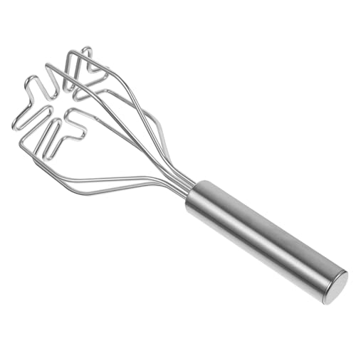 TOBBOMEY Edelstahl Kartoffelstampfer mit Langem Griff Ergonomisch Handlich Rutschfest Vielseitiges Küchenutensil für Kartoffelpüree Kürbis Avocado und Obst Pürieren Manuell Bedienbar TOBBOMEY Edelstahl Kartoffelstampfer mit Langem Griff Ergonomisch Handlich Rutschfest Vielseitiges Küchenutensil für Kartoffelpüree Kürbis Avocado und Obst Pürieren Manuell Bedienbar von TOBBOMEY