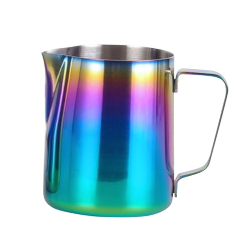 TOBBOMEY Edelstahl Milchaufschäumer Kännchen mit Eagle Mouth Ausguss Bunte Latte Art Kanne Rutschfester Griff Glatte Oberfläche Geeignet für Espresso und Cappuccino Zubereitung TOBBOMEY Edelstahl Milchaufschäumer Kännchen mit Eagle Mouth Ausguss Bunte Latte Art Kanne Rutschfester Griff Glatte Oberfläche Geeignet für Espresso und Cappuccino Zubereitung von TOBBOMEY