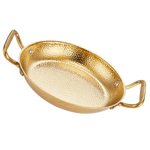 TOBBOMEY Edelstahl Paella Pfanne Doppelte Griffe Rutschfest Glatt Oberfläche für Tägliche Küchenversorgung und Haushaltszubehör Leicht zu Reinigen und Sicher zu Tragen TOBBOMEY Edelstahl Paella Pfanne Doppelte Griffe Rutschfest Glatt Oberfläche für Tägliche Küchenversorgung und Haushaltszubehör Leicht zu Reinigen und Sicher zu Tragen von TOBBOMEY