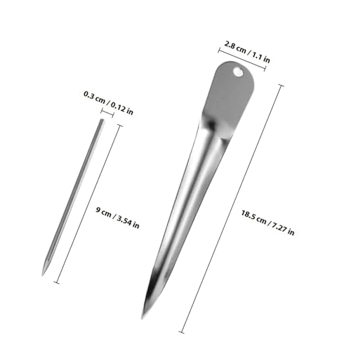 TOBBOMEY Edelstahl Reparaturwerkzeug für Rattanmöbel Prägung und Flechten Korbflechten Ersatzset für Gartenmöbel und Strandkorb Reparatur von TOBBOMEY