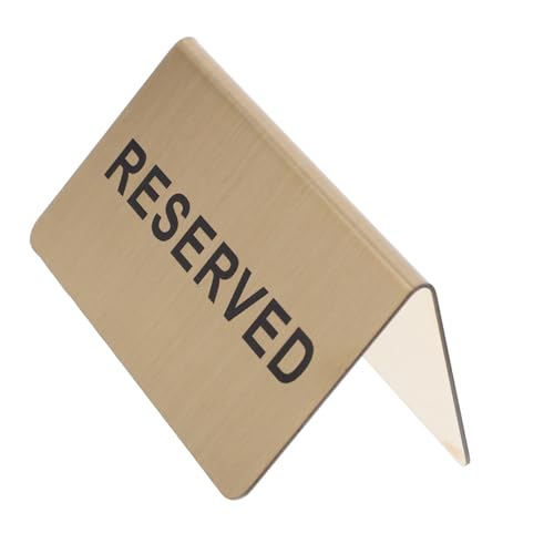 TOBBOMEY Edelstahl Reserved Schild Goldfarben Freistehend Reservierungsschilder für Restaurants Hochzeiten Formelle Events Tische Lesbar für Bars Cafés Veranstaltungen TOBBOMEY Edelstahl Reserved Schild Goldfarben Freistehend Reservierungsschilder für Restaurants Hochzeiten Formelle Events Tische Lesbar für Bars Cafés Veranstaltungen von TOBBOMEY