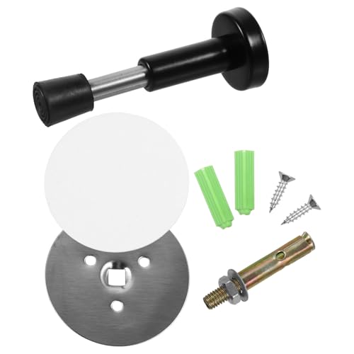TOBBOMEY Edelstahl Türstopper mit Hydraulischem Dämpfer kein Bohren Stoßdämpfend Geräuscharm Passend für Holz und Glastüren Einfache Montage für Haustüren und Innenräume von TOBBOMEY