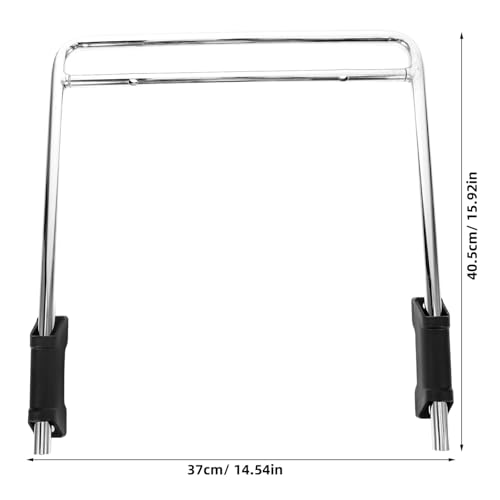 TOBBOMEY Ergonomische Fußstütze Büro Drehstuhl Fußablage aus Edelstahl Verstellbar Drehbar Gepolstert für Gaming Stuhl und Bürostuhl Ersatzteil Bequem von TOBBOMEY