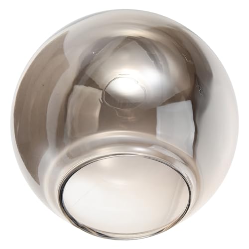 TOBBOMEY Ersatzglas Lampenschirm für Pendelleuchte Rauchfarbener Dekorativer Glasschirm Durchmesser Öffnung Einfache Installation für Wohnzimmer Schlafzimmer und von TOBBOMEY