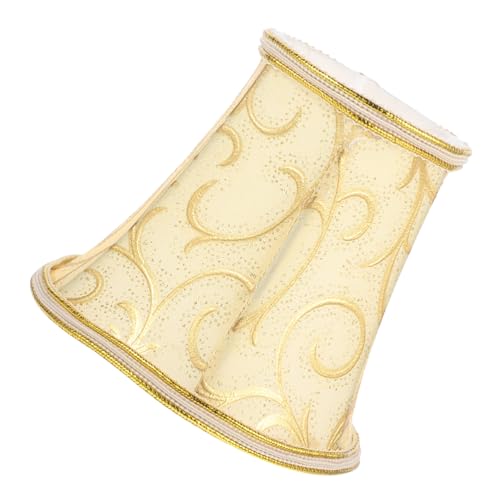 TOBBOMEY Europäischer Lampenschirm aus Stoff für Kronleuchter und Tischlampen Vintage Stil Langlebiger Diffundierender Lichtschutz Passend für Steh Hängelampen Warmes Lichtgefühl von TOBBOMEY