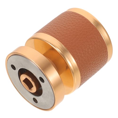 TOBBOMEY Europäischer Stil Verstecktes Einseitiges Deadbolt Türschloss mit Drehknopf Ledermuster Sicherheits Türgriff für Schlafzimmer Wohnzimmer Badezimmer Balkon Platzsparendes Design von TOBBOMEY