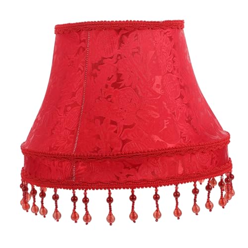 TOBBOMEY Europäischer Vintage Lampenschirm aus Stoff mit Perlenverzierung Robuster Lampenschirm für Tischlampe Installieren Blendfreies Licht Dekoratives Lampenzubehör für TOBBOMEY Europäischer Vintage Lampenschirm aus Stoff mit Perlenverzierung Robuster Lampenschirm für Tischlampe Installieren Blendfreies Licht Dekoratives Lampenzubehör für von TOBBOMEY