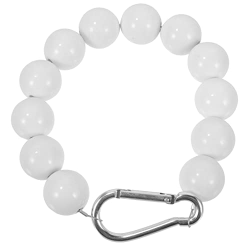 TOBBOMEY Fahnenmast Retainer Ring Acryl mit Edelstahlkette Windfestes Flaggenhalter Zubehör Schützt vor Verheddern und Beschädigung Langlebig Glatte Oberfläche Geeignet für von TOBBOMEY