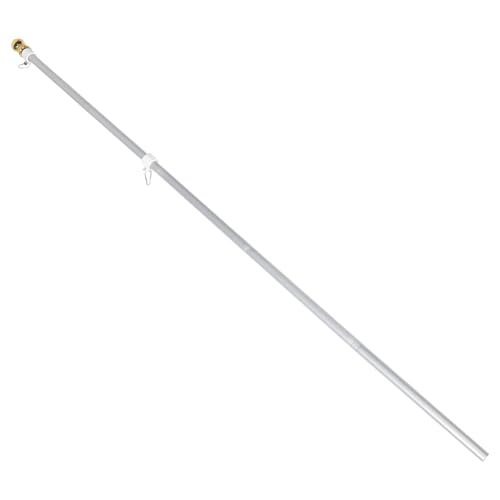 TOBBOMEY Fahnenmast mit Drehfunktion Robuster Rostfreier Flaggenhalter für Garten Außenbereich und Veranstaltungen Installieren und Windfest von TOBBOMEY