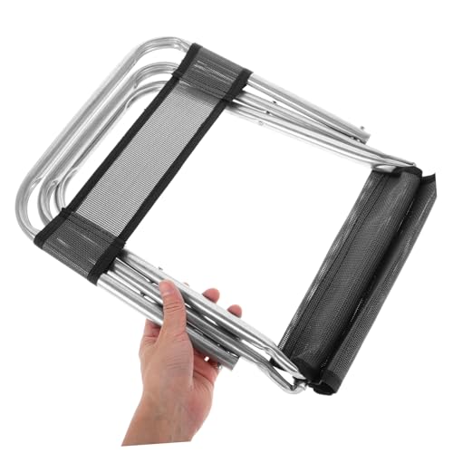 TOBBOMEY Faltbarer Anglerstuhl Tragbar Campingstuhl Klappbar Leicht Outdoor Stuhl für Erwachsene Vielseitig als Angelhocker und Strandstuhl Geeignet Kompakt und Robust für Zufällige Farbe von TOBBOMEY