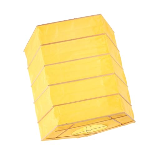 TOBBOMEY Faltbarer Quadratischer Papierlampenschirm Stilvolle Deckenleuchte Abdeckung Klappbar und Langlebig Papierbasierte Laterne für Innenräume Minimalistisches Design Einfache von TOBBOMEY