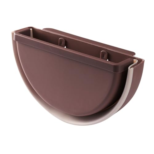 TOBBOMEY Faltbarer Wand Mülleimer Kaffeebraun Kunststoff Hängender Abfallbehälter Kompakter Aufbewahrungskorb für Küche Bad Wohnzimmer Staub und Kompostbehälter Organizer TOBBOMEY Faltbarer Wand Mülleimer Kaffeebraun Kunststoff Hängender Abfallbehälter Kompakter Aufbewahrungskorb für Küche Bad Wohnzimmer Staub und Kompostbehälter Organizer von TOBBOMEY