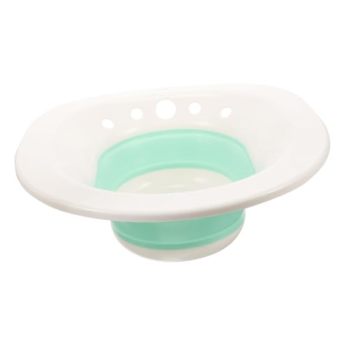 TOBBOMEY Faltbares Sitzbad für Erwachsene Home Bidet Langlebige Reinigungsschüssel Platzsparend Geeignet für Schwangere Senioren Hämorrhoidenpflege Kompatibel mit Standard Toilettensitzen von TOBBOMEY