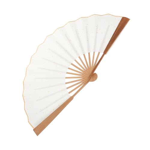 TOBBOMEY Faltfächer Retro Handfächer mit Antikem Design Langlebig Faltbarer Handventilator als und Fotorequisite für Bühne Tanz und Alltagsgebrauch von TOBBOMEY