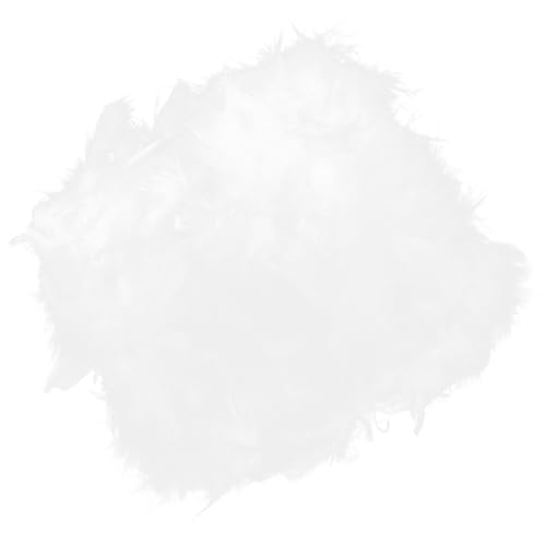 TOBBOMEY Federleichter Lampenschirm Tischlampe und Stehlampe Flauschiger Stoff lampenschirm Weich Diffuses Licht Gemütliche Atmosphäre für Schlafzimmer und Wohnräume von TOBBOMEY