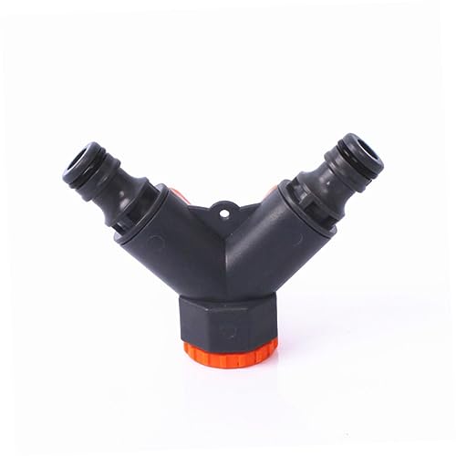 TOBBOMEY Gartenschlauch Verteiler Connector Kunststoff Wasserverteiler mit Ventilen für Gartenbewässerung Einfache für Einsatz im Freien und Drinnen von TOBBOMEY