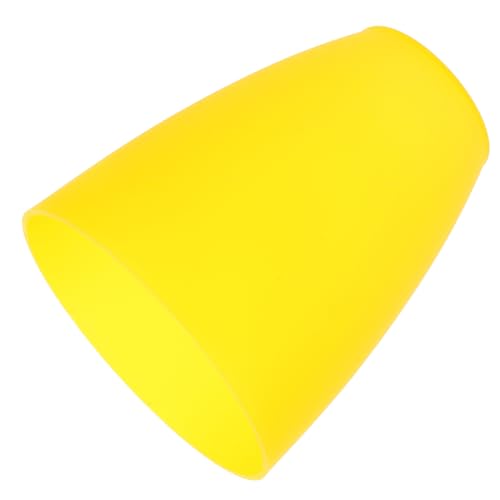 TOBBOMEY Gelber Kunststoff Lampenschirm für Deckenleuchte Verschleißfest Kompatibel mit Fassung Vielseitiger Lichtschutz und Dekorative Wandlampenabdeckung für Wohn Schlafzimmer von TOBBOMEY