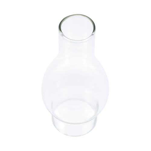 TOBBOMEY Glas Lampenschirm Ersatzglas für Petroleumlampe Retro Vintage Lampenschirm aus Sicherem Glas für Kerzen und Kerosinleuchten Wohnraumdekoration mit Diffusem Licht von TOBBOMEY