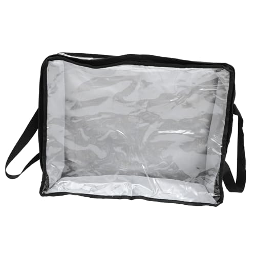 TOBBOMEY Große Baseball Cap Aufbewahrungstasche mit Reißverschluss Faltbarer Hut Organizer mit Griffen Robuste Transparente Kappe Aufbewahrungsbox für Einfache Organisation und Schutz von TOBBOMEY