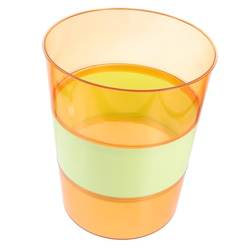 TOBBOMEY Großer Kunststoff mülleimer für Küche und Büro Vielseitiger Abfalleimer mit Robustem Design Transparenter Papierkorb in Grün für Badezimmer Wohnzimmer Langlebiger von TOBBOMEY