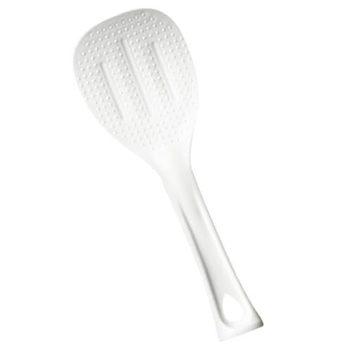 TOBBOMEY Großer Reislöffel mit Langem Stiel Hitzebeständiger Antihaftbeschichteter Küchenlöffel für Reis Brei und Suppe Praktischer Servierlöffel für Zuhause Restaurant und Kantine Weiß TOBBOMEY Großer Reislöffel mit Langem Stiel Hitzebeständiger Antihaftbeschichteter Küchenlöffel für Reis Brei und Suppe Praktischer Servierlöffel für Zuhause Restaurant und Kantine Weiß von TOBBOMEY