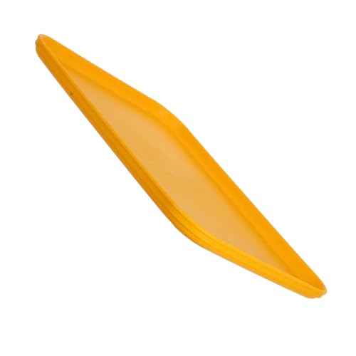 TOBBOMEY Großes Quadratisches Serviertablett Lebensmittel Wiederverwendbar Vielseitig für Obst Snacks Süßigkeiten Desserts Party Küchen Servierplatte Kunststoff Lemon Gelb von TOBBOMEY