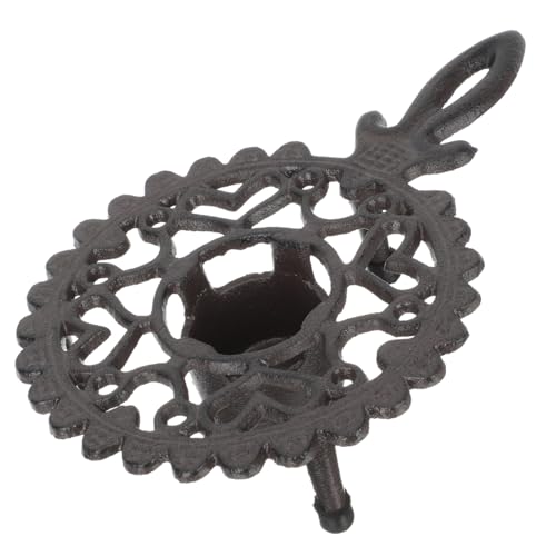 TOBBOMEY Gusseisen Teewärmer Stövchen Teekannenhalter Teewärmer Basis Vintage Stil Robust Hitzebeständig Dekorativ für Haushalt und Teeliebhaber TOBBOMEY Gusseisen Teewärmer Stövchen Teekannenhalter Teewärmer Basis Vintage Stil Robust Hitzebeständig Dekorativ für Haushalt und Teeliebhaber von TOBBOMEY