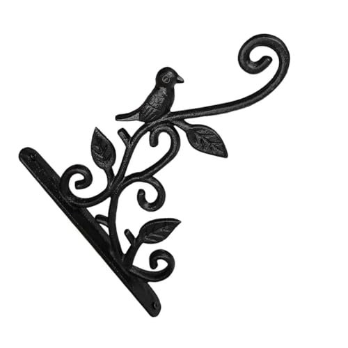 TOBBOMEY Hängender Pflanzenhalter Wandhaken aus Robustem für Balkon und Garten Stabiler Blumenampelhalter für Dekorative Blumentöpfe Platzsparende Halterung für Draußen Schwarzer TOBBOMEY Hängender Pflanzenhalter Wandhaken aus Robustem für Balkon und Garten Stabiler Blumenampelhalter für Dekorative Blumentöpfe Platzsparende Halterung für Draußen Schwarzer von TOBBOMEY