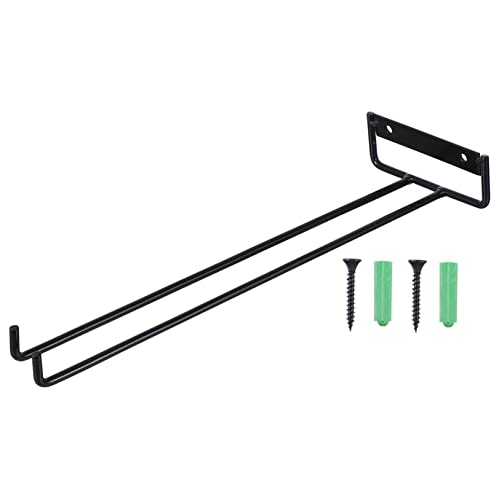 TOBBOMEY Hängendes Weinglasregal aus Schwarzer Gläserhalter für Küche Bar und Restaurant Platzsparend und Funktional Einfach zu Montieren Langlebiges Eisenmaterial von TOBBOMEY
