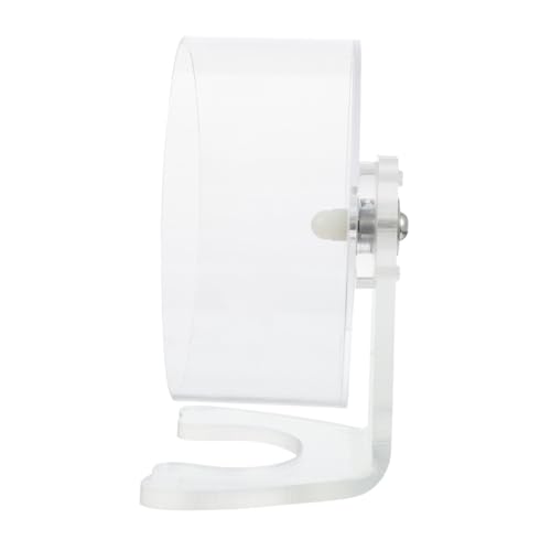 TOBBOMEY Hamster Laufrad Transparent mit Ständer Leises Laufrad Kleintier Übungsrad für Hamster Mäuse Gerbils zur Bewegung und Gesundheitsförderung TOBBOMEY Hamster Laufrad Transparent mit Ständer Leises Laufrad Kleintier Übungsrad für Hamster Mäuse Gerbils zur Bewegung und Gesundheitsförderung von TOBBOMEY