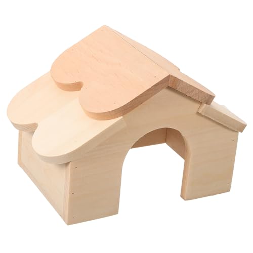 TOBBOMEY Hamsterhaus aus Holz für Kleine Tiere Robustes Versteck mit Glatter Oberfläche Widerstandsfähig gegen Nagen Geeignet für Hamster Zwerghamster Chinchillas und Rennmäuse für Käfig TOBBOMEY Hamsterhaus aus Holz für Kleine Tiere Robustes Versteck mit Glatter Oberfläche Widerstandsfähig gegen Nagen Geeignet für Hamster Zwerghamster Chinchillas und Rennmäuse für Käfig von TOBBOMEY