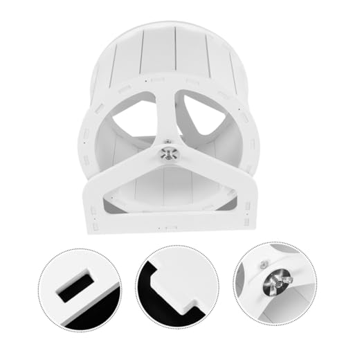 TOBBOMEY Hamsterlaufrolle mit Weißem Rahmen und Halterung Material Robust Wasserfest Langlebig Laufrad für Kleine Nager als Hamsterrad und Laufrad zubehör TOBBOMEY Hamsterlaufrolle mit Weißem Rahmen und Halterung Material Robust Wasserfest Langlebig Laufrad für Kleine Nager als Hamsterrad und Laufrad zubehör von TOBBOMEY