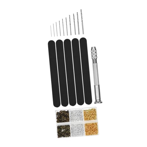 TOBBOMEY Handbohrer Set Präzise Handbohrer DIY Schmuck Bohren Resin Bohrer für Perlen Basteln Zubehör für Schmuckherstellung und Bastelarbeiten von TOBBOMEY