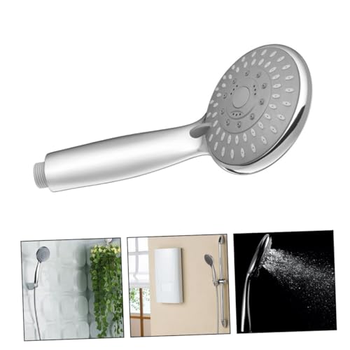 TOBBOMEY Handbrause mit Funktionen Silikon Düsen Langlebiger Abs Duschkopf Verstellbar für Luxuriöses Duscherlebnis Geeignet für Badezimmer Wassersparend und Vielseitig Einsetzbar von TOBBOMEY