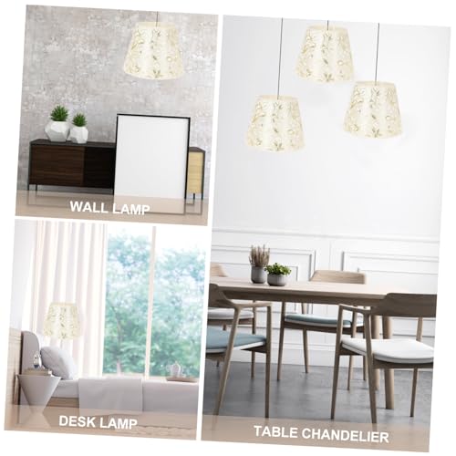 TOBBOMEY Handgefertigter DIY Lampenschirm aus Leinenstoff Trommelform Braun goldfarben Dekorativer Lampenschirm für Wohnzimmer Schlafzimmer Steh Tischlampe Langlebig und Modern von TOBBOMEY